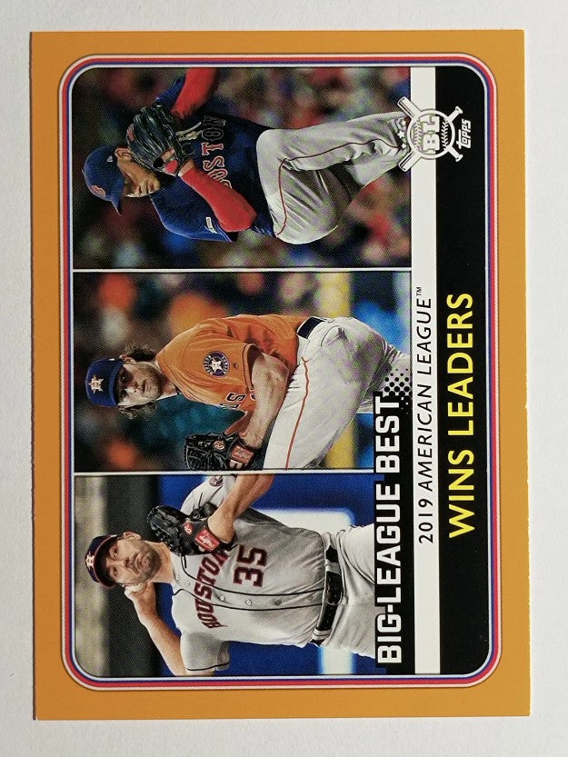 2020 Topps Big League Orange #257 E.Rodriguez/Gerrit Cole/Justin Verlander LL