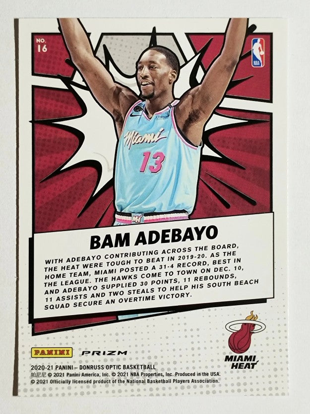 2020-21 Donruss Optic My House Holo #16 Bam Adebayo