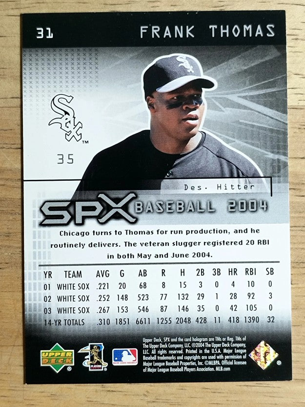 2004 SPx #31 Frank Thomas