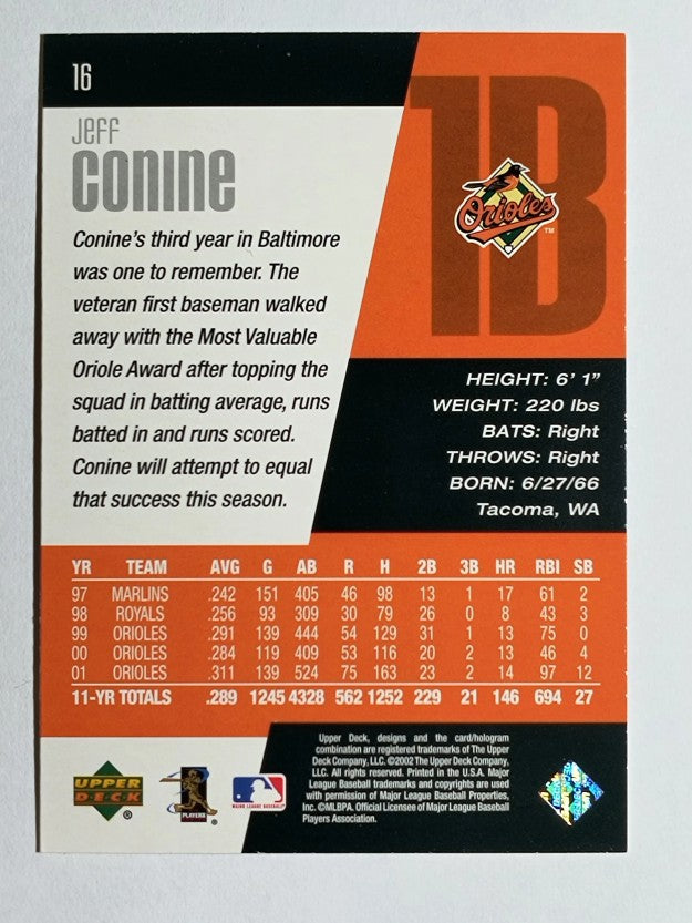 2002 Upper Deck Diamond Connection #16 Jeff Conine