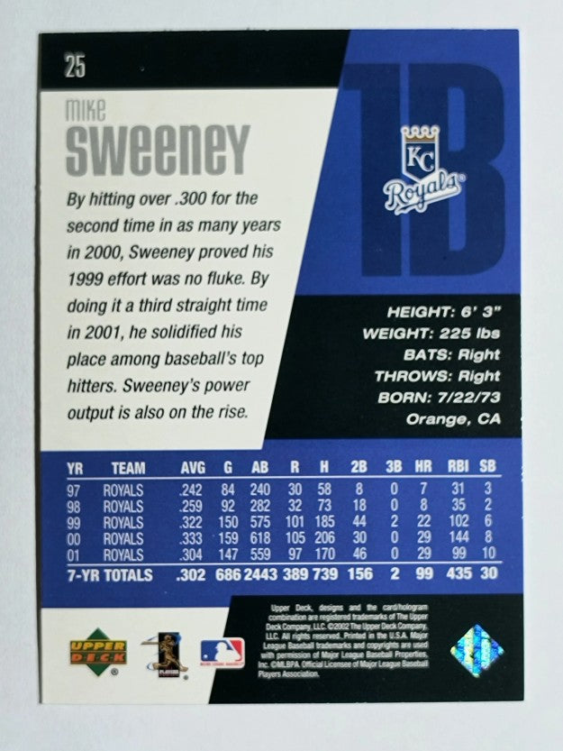 2002 Upper Deck Diamond Connection #25 Mike Sweeney