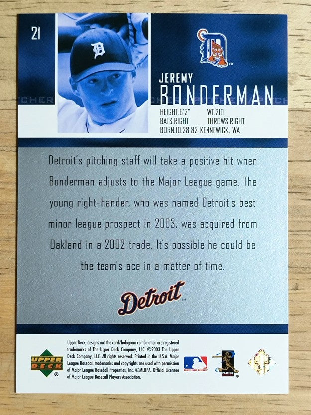 2004 Upper Deck #21 Jeremy Bonderman SR