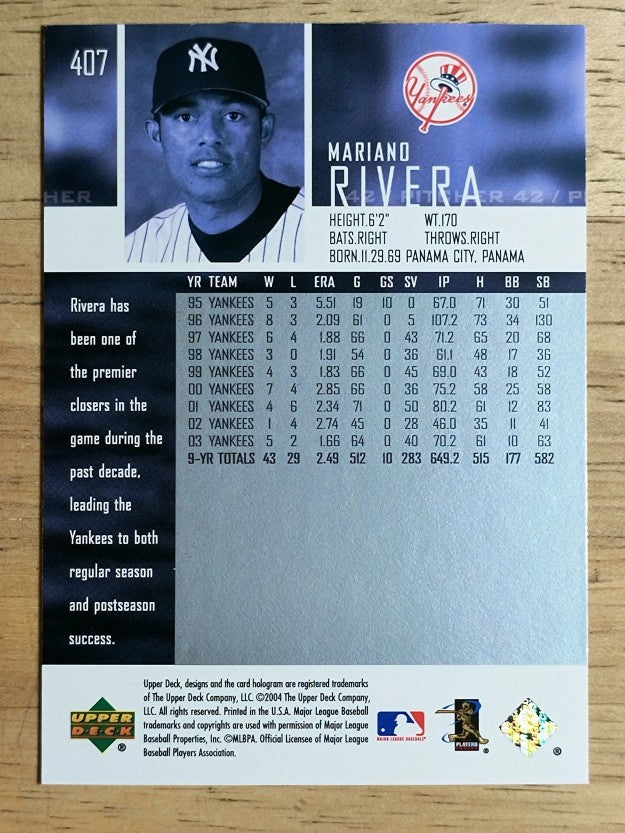 2004 Upper Deck #407 Mariano Rivera