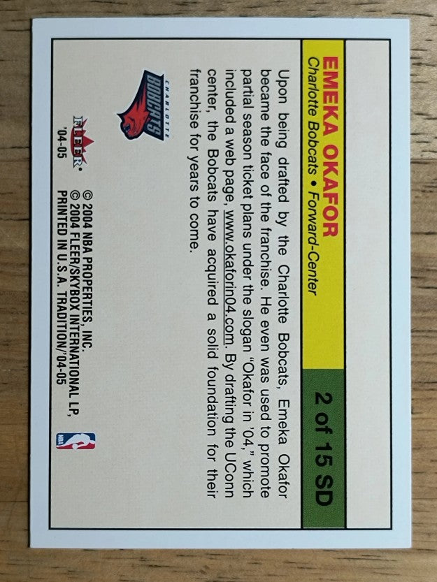 2004-05 Fleer Tradition Signing Day #2 Emeka Okafor