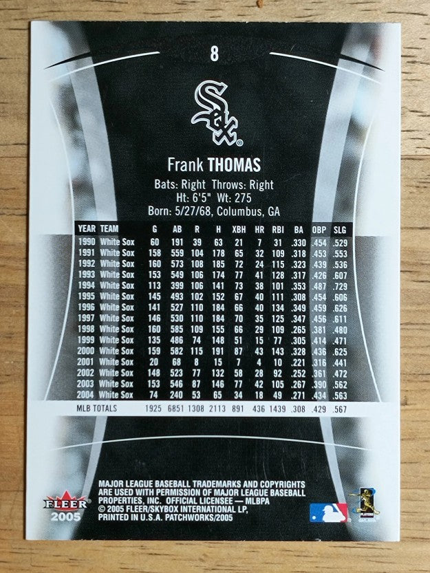2005 Fleer Patchworks #8 Frank Thomas