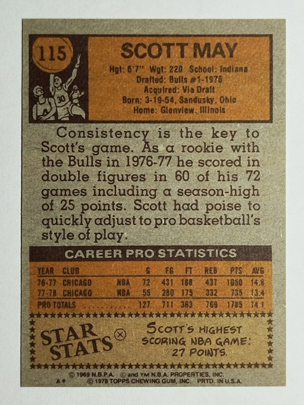 1978-79 Topps #115 Scott May (MINT)