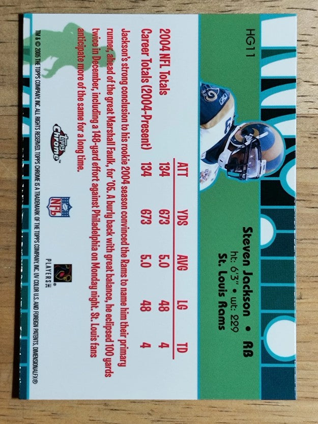 2005 Topps Chrome Golden Anniversary Hidden Gold #HG11 Steven Jackson