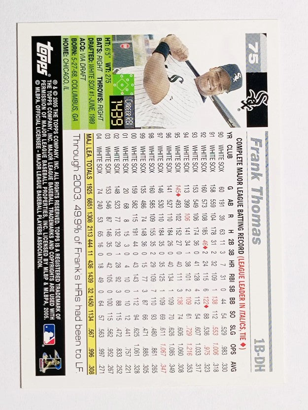 2005 Topps Opening Day #75 Frank Thomas