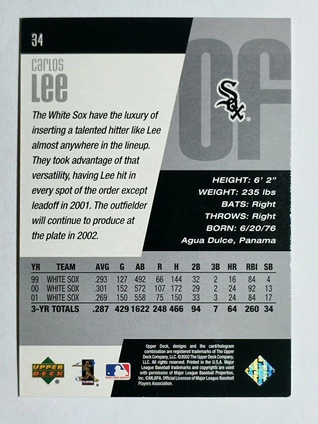 2002 Upper Deck Diamond Connection #34 Carlos Lee