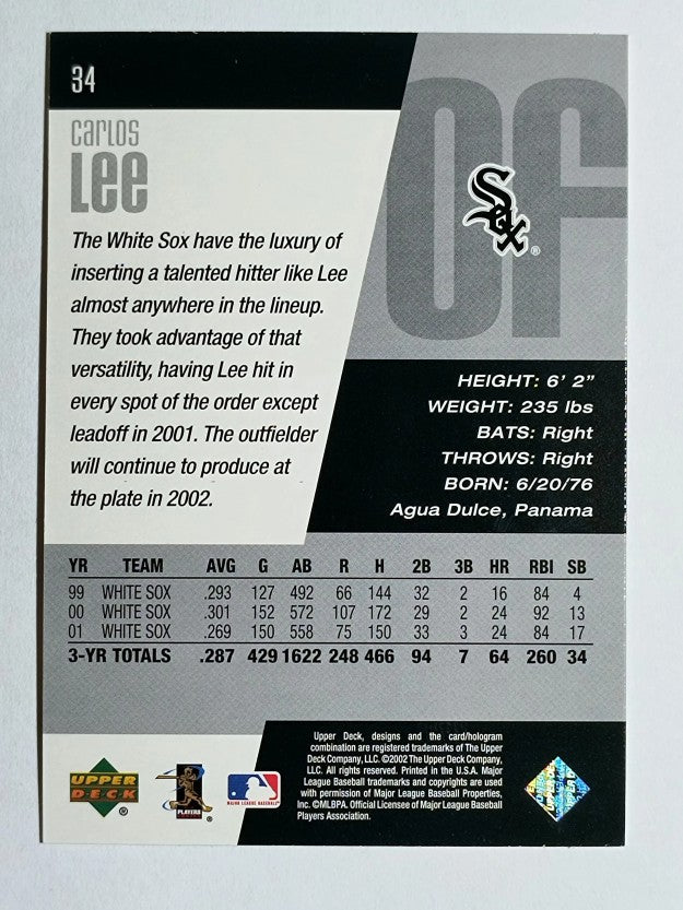2002 Upper Deck Diamond Connection #34 Carlos Lee