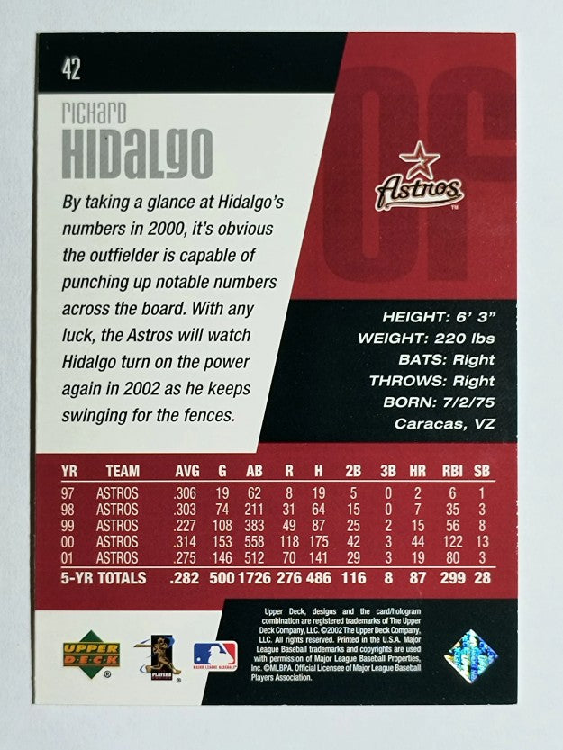 2002 Upper Deck Diamond Connection #42 Richard Hidalgo