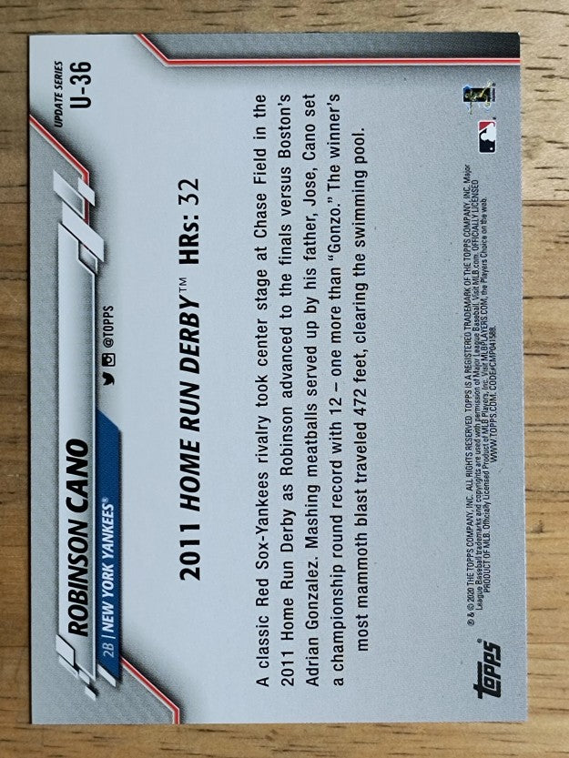 2020 Topps Update #U36 Robinson Cano HRD