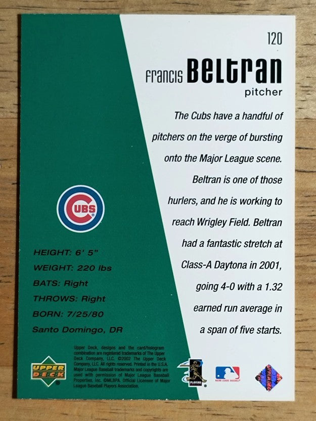 2002 Upper Deck Diamond Connection #120 Francis Beltran DC RC