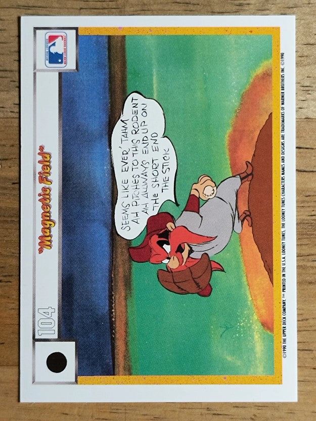 1990 Upper Deck Comic Ball #95 Porky Pig/Charlie the Dog/Magnetic Field