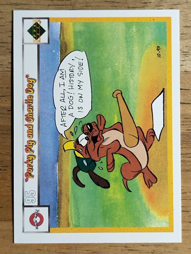 1990 Upper Deck Comic Ball #95 Porky Pig/Charlie the Dog/Magnetic Field