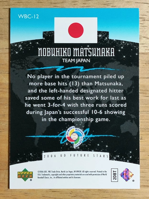 2006 Upper Deck Future Stars World Future Stars #12 Nobuhiko Matsunaka
