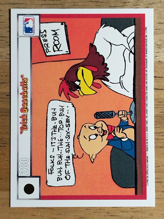 1990 Upper Deck Comic Ball #277 Hold the Mustard/Trick Baseballs