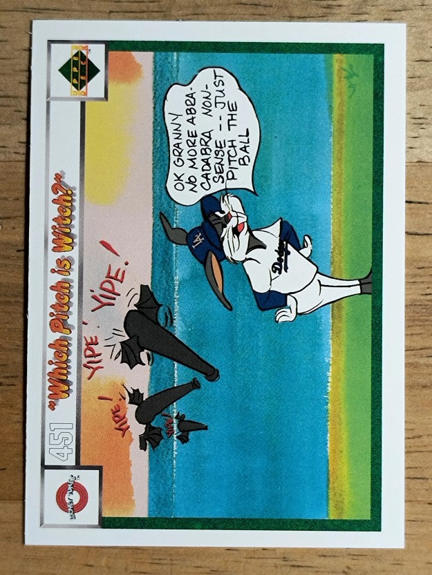 1990 Upper Deck Comic Ball #451 Which Pitch is Witch?/Diamond and the Gruff