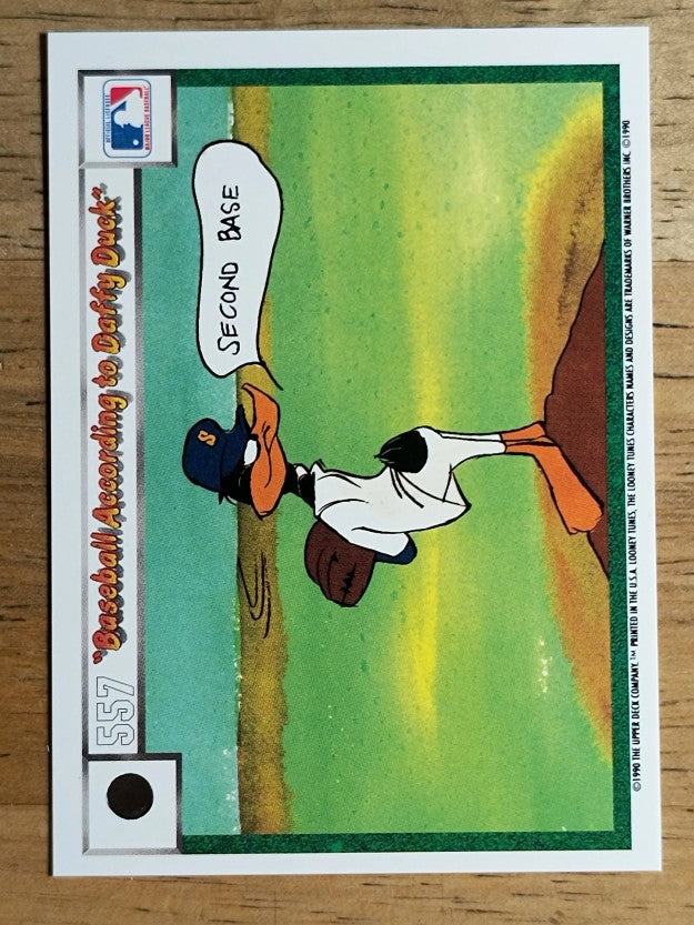 1990 Upper Deck Comic Ball #542 Squeeze Play/According to Daffy Duck