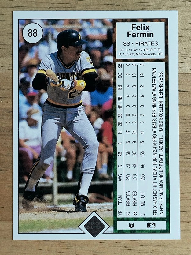 1989 Upper Deck #88 Felix Fermin