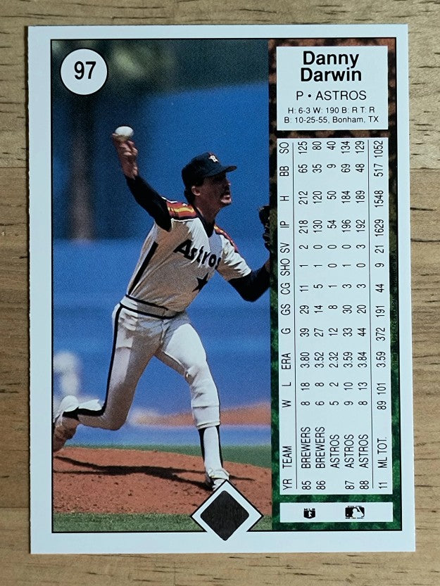1989 Upper Deck #97 Danny Darwin