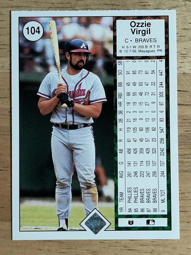 1989 Upper Deck #104 Ozzie Virgil