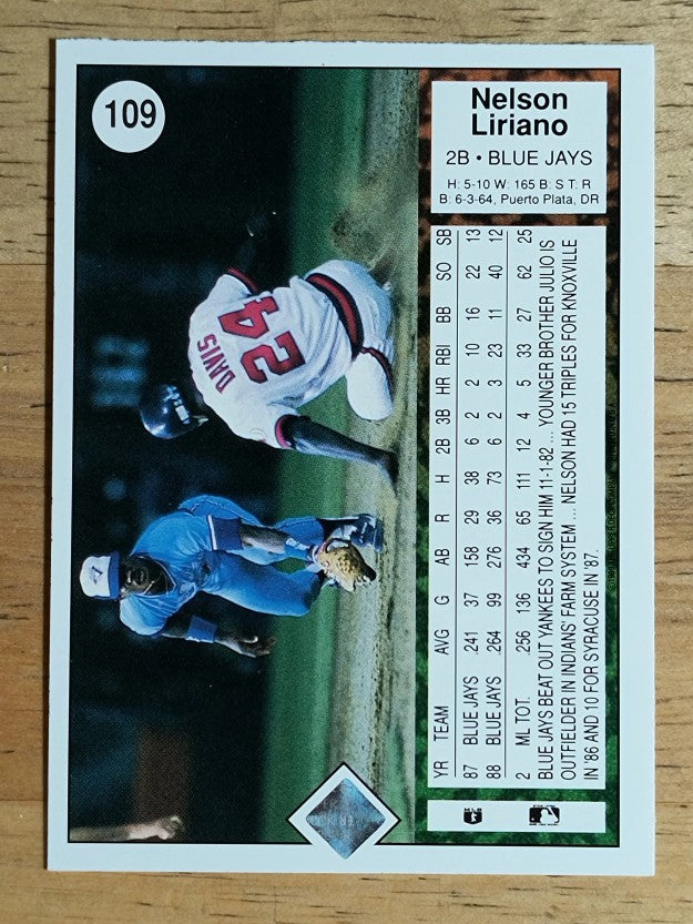1989 Upper Deck #109 Nelson Liriano