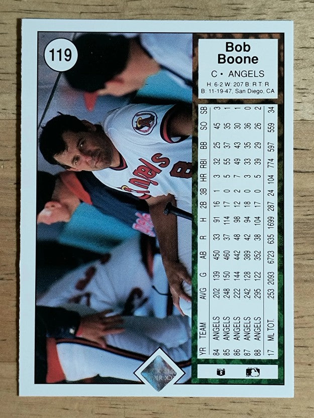 1989 Upper Deck #119 Bob Boone