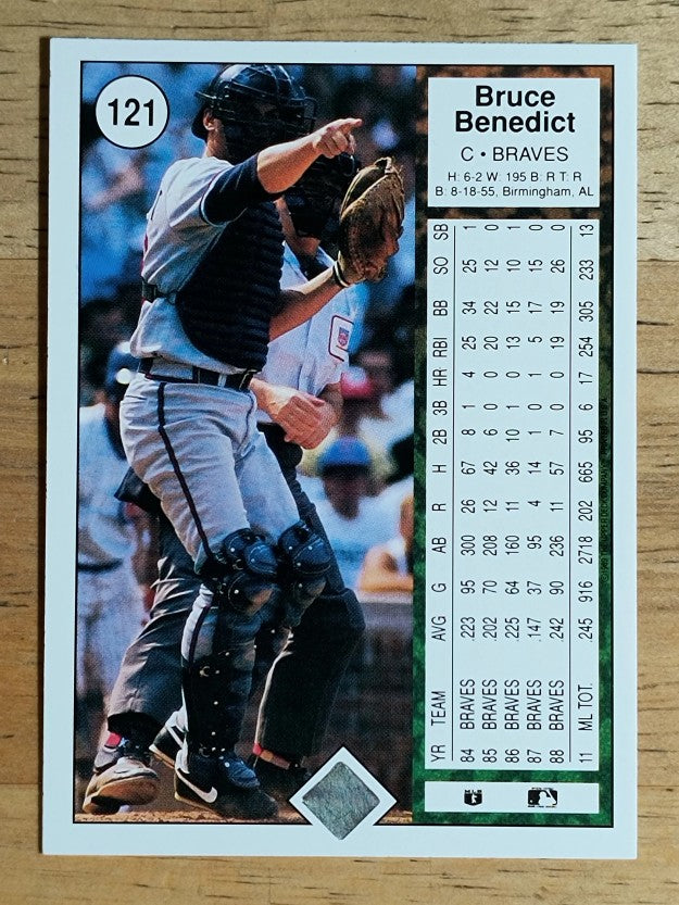1989 Upper Deck #121 Bruce Benedict