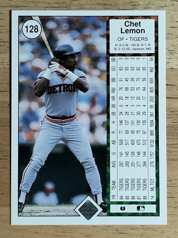 1989 Upper Deck #128 Chet Lemon