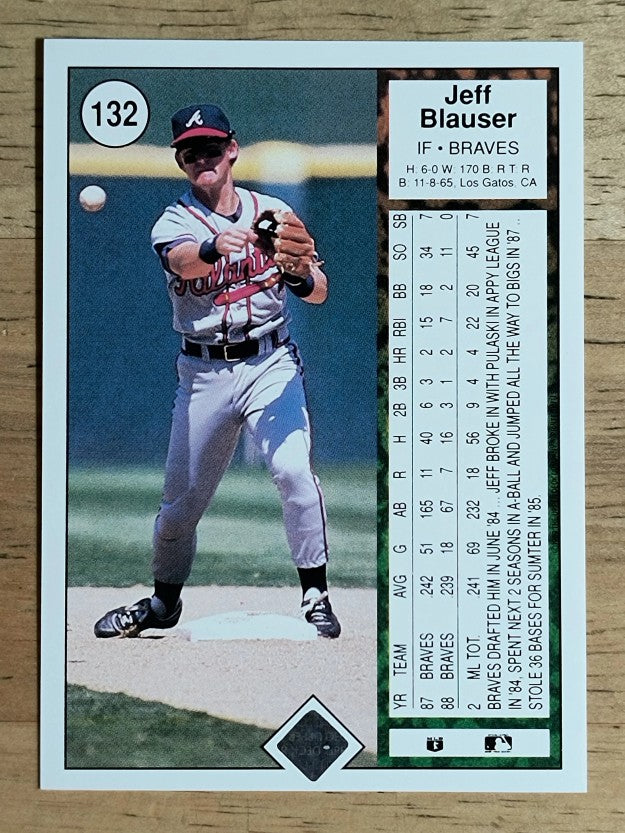 1989 Upper Deck #132 Jeff Blauser