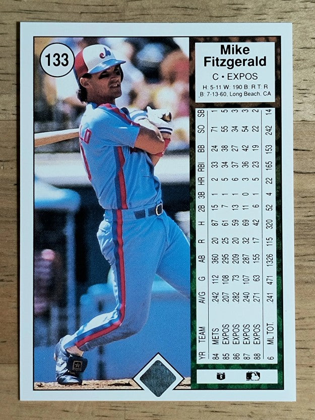 1989 Upper Deck #133 Mike Fitzgerald