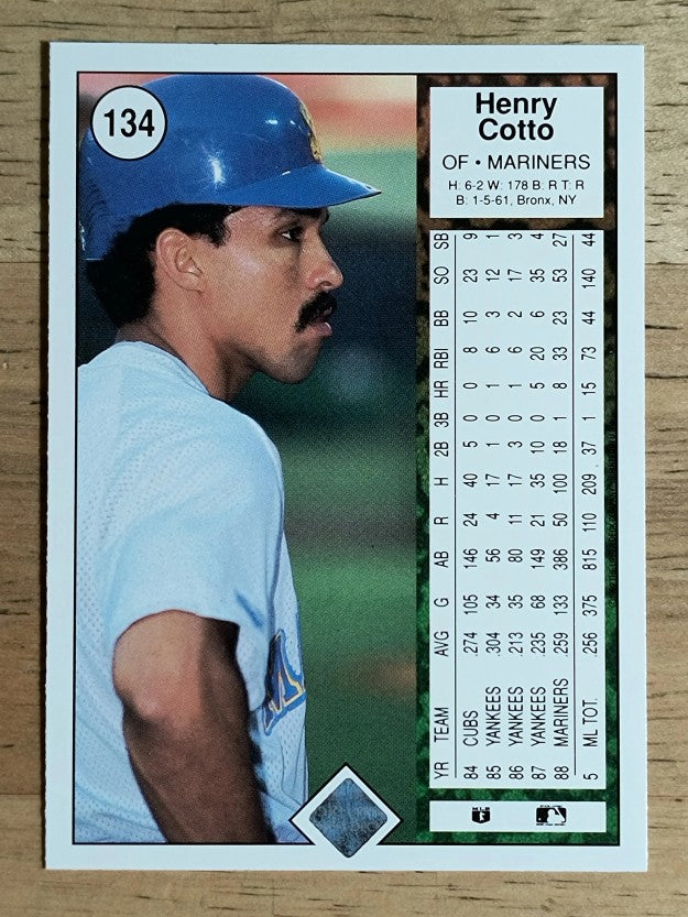 1989 Upper Deck #134 Henry Cotto
