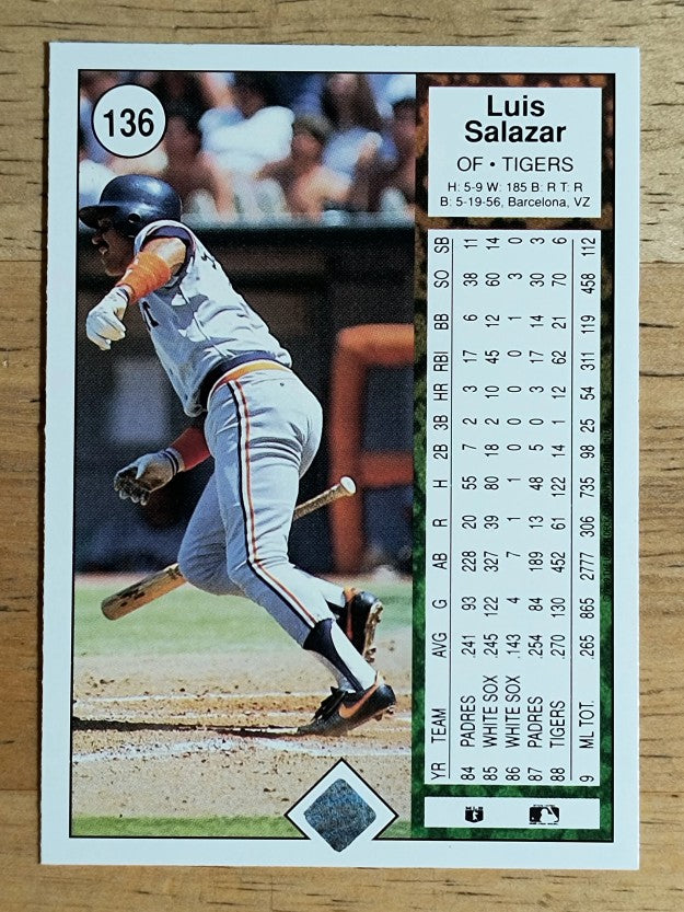 1989 Upper Deck #136 Luis Salazar
