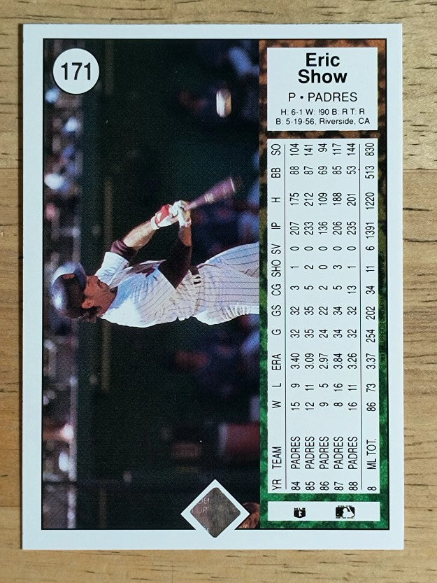 1989 Upper Deck #171 Eric Show
