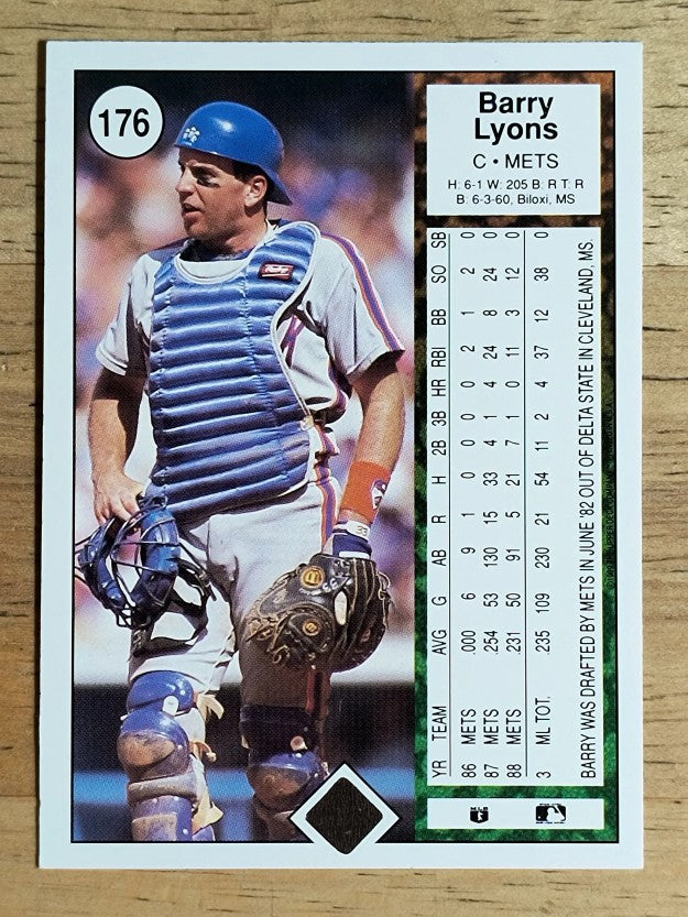 1989 Upper Deck #176 Barry Lyons