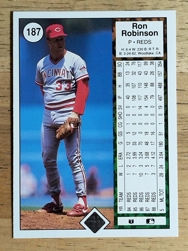 1989 Upper Deck #187 Ron Robinson