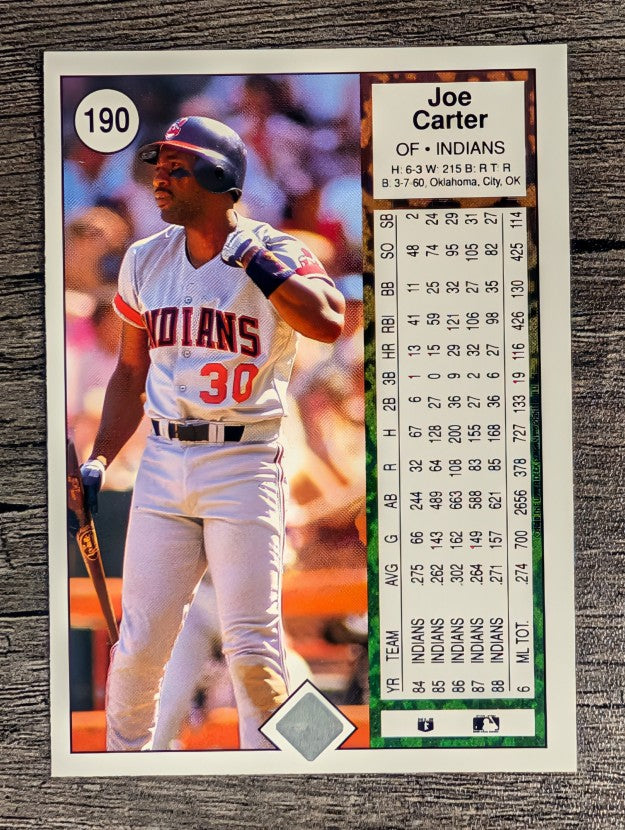 1989 Upper Deck #190 Joe Carter