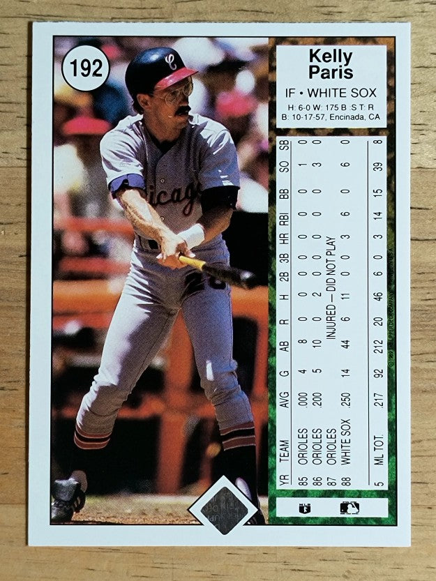 1989 Upper Deck #192 Kelly Paris