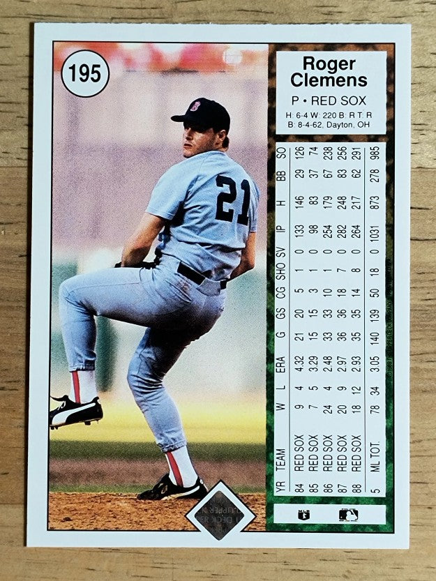 1989 Upper Deck #195 Roger Clemens (NM)