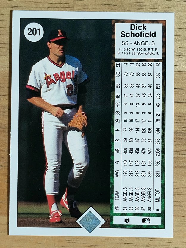 1989 Upper Deck #201 Dick Schofield
