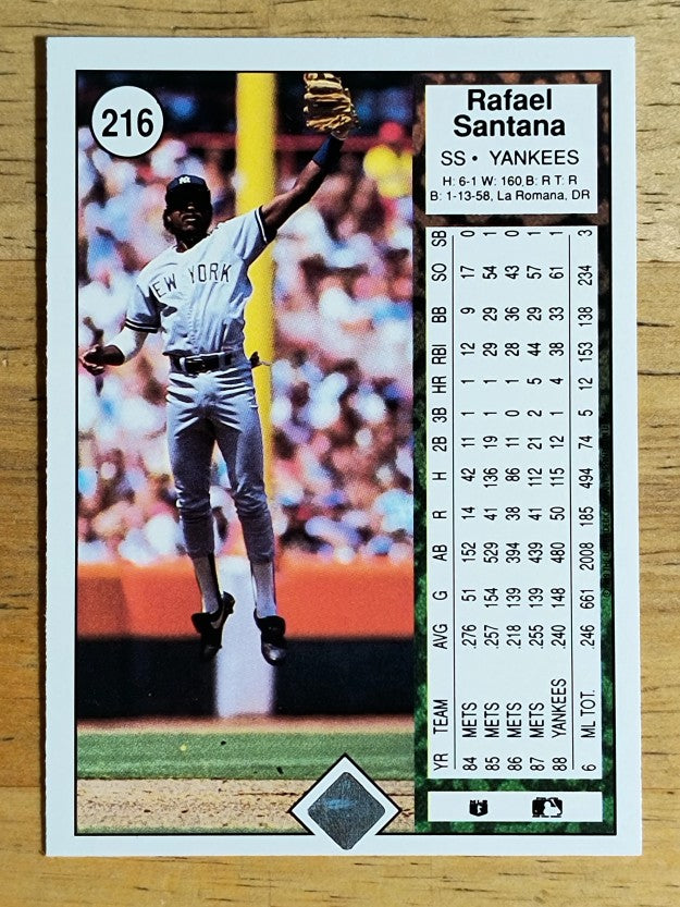 1989 Upper Deck #216 Rafael Santana