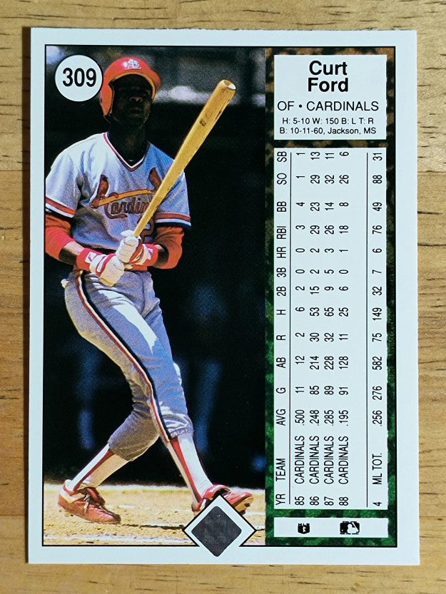 1989 Upper Deck #309 Curt Ford