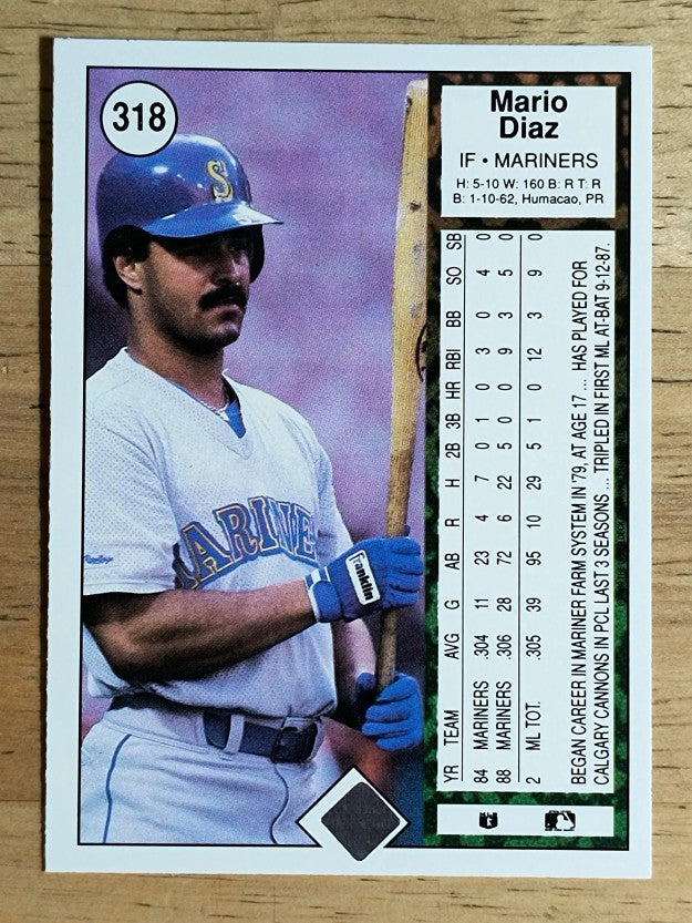 1989 Upper Deck #318 Mario Diaz