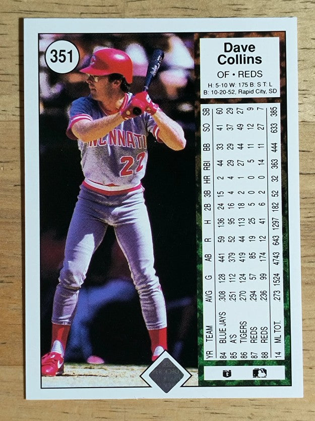 1989 Upper Deck #351 Dave Collins