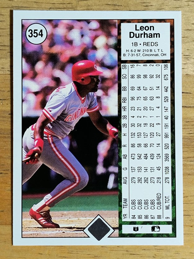 1989 Upper Deck #354 Leon Durham