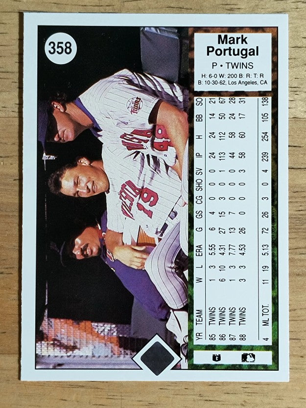 1989 Upper Deck #358 Mark Portugal