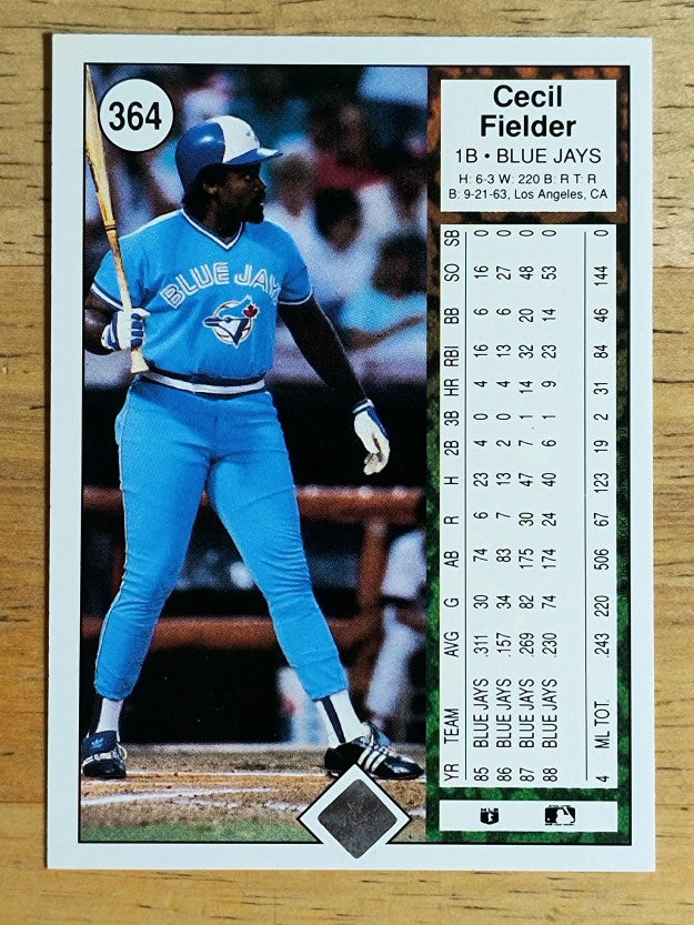1989 Upper Deck #364 Cecil Fielder