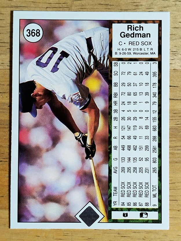 1989 Upper Deck #368 Rich Gedman