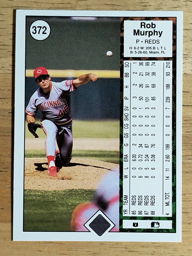 1989 Upper Deck #372 Rob Murphy